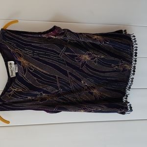 DRESSY BLUE AND GOLD DRESS SHIRT